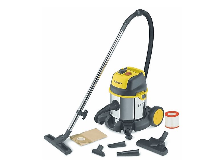 Aspirador sin bolsa - STANLEY SXVC20XTE, 1400 W, Depósito 20 l, Black,Stainless steel,Yellow — foto 3