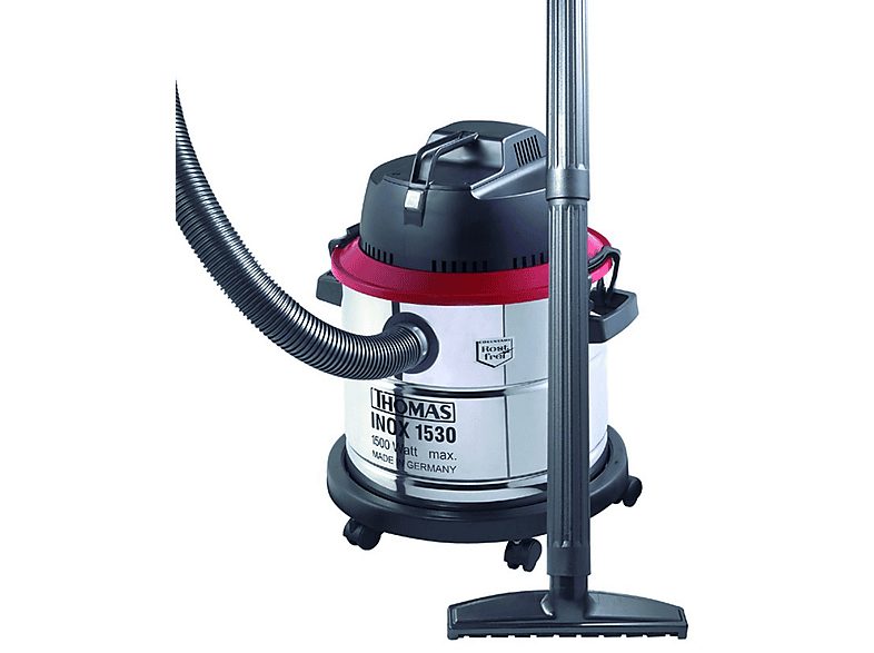 THOMAS Aspirador sin bolsa - THOMAS Inox 1530, 1500 W, Potencia de succión 1500 W, Depósito 30 l, Inox