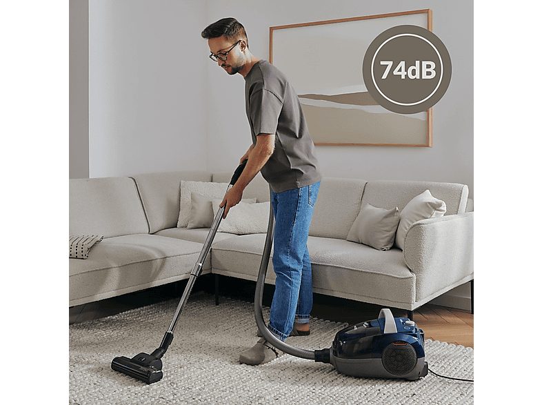 Aspirador sin bolsa - ZEEGMA ZONDER VERRE FLOW, 800 W, Potencia de succión 800 W, Depósito 2,2 l, Azul — foto 2