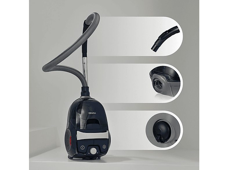 Aspirador sin bolsa - ZEEGMA ZONDER VERRE FLOW, 800 W, Potencia de succión 800 W, Depósito 2,2 l, Azul — foto 5
