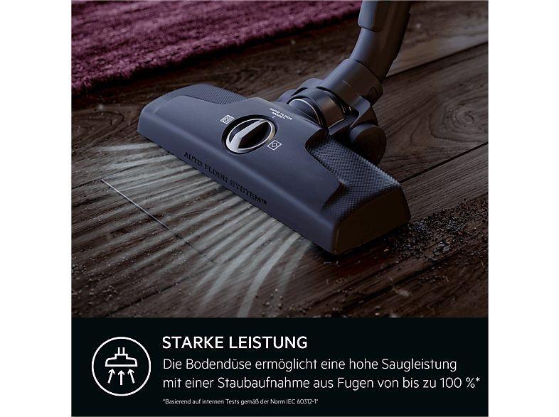 Aspiradora con bolsa - AEG AB61H6SW, 850 W, Potencia de succión 20300 AirWatt, Depósito 3,5 l, Blanco — foto 6