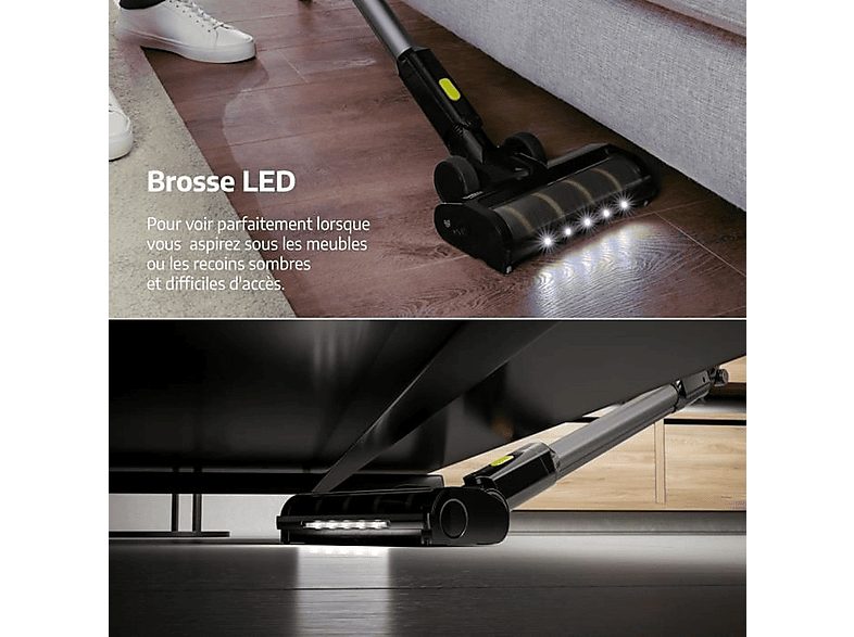 Aspiradora escoba - BEKO VRT84225VI, 1,0 W, Potencia de succión 100 W, Depósito 0,1 ml, Gris — foto 4