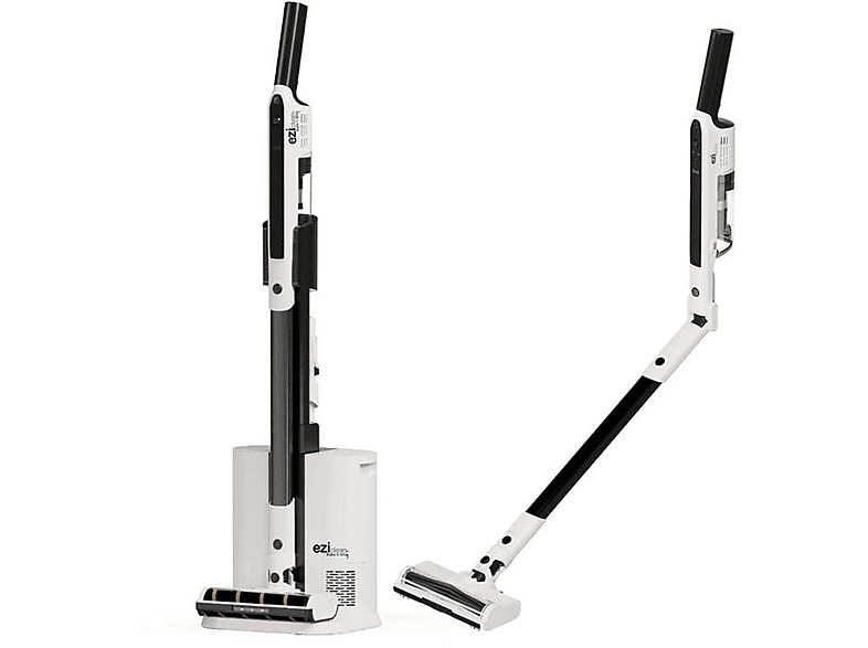 EZICLEAN Aspiradora escoba - EZICLEAN Cyclomax R15 station, 250 W, Potencia de succión 120 AirWatt, Depósito 2,2 l, Blanco