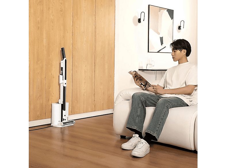 Aspiradora escoba - EZICLEAN Cyclomax R15 station, 250 W, Potencia de succión 120 AirWatt, Depósito 2,2 l, Blanco — foto 5