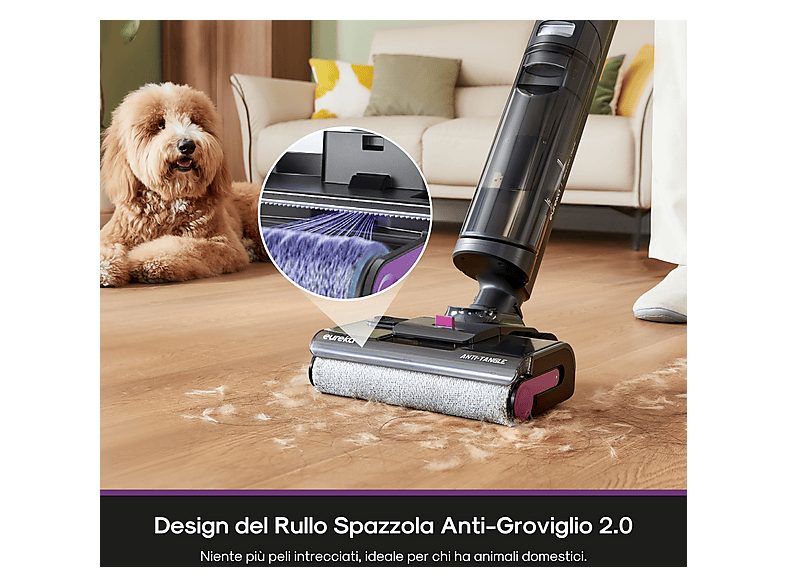 Aspiradora friegasuelos - EUREKA NEW480 GX6, 230,00 W, Depósito 0,75 l, Autonomía 48 min, black — foto 6