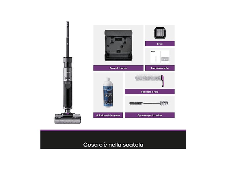 Aspiradora friegasuelos - EUREKA NEW480 GX6, 230,00 W, Depósito 0,75 l, Autonomía 48 min, black — foto 9