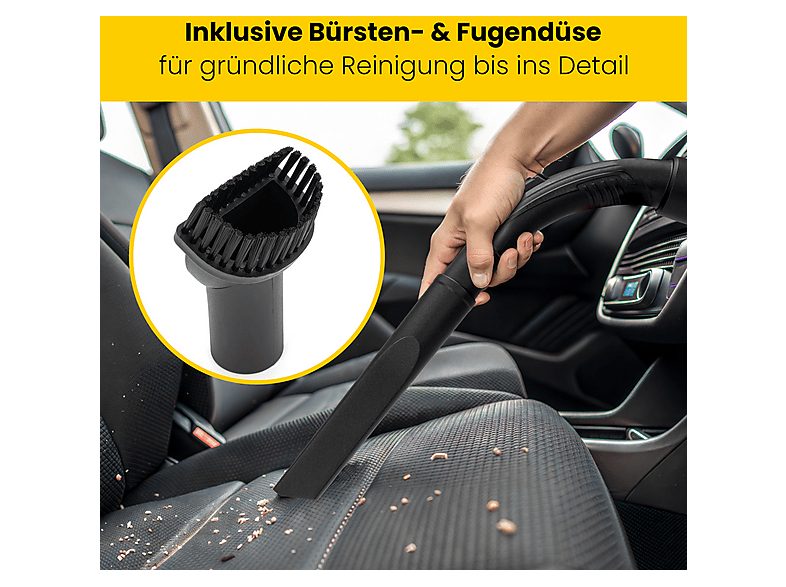 Aspiradora seco y húmedo - CLATRONIC 263978, 1200 W, Potencia de succión 1200 W, Depósito 20 l, Inox — foto 6