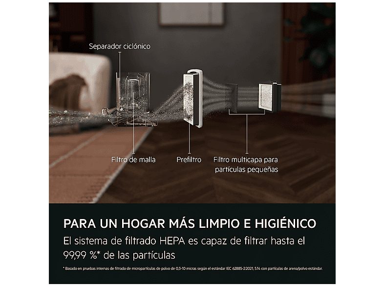 Aspiradora sin bolsa - AEG AL51C1LDB, 1000 W, Depósito 2 l, Azul — foto 5