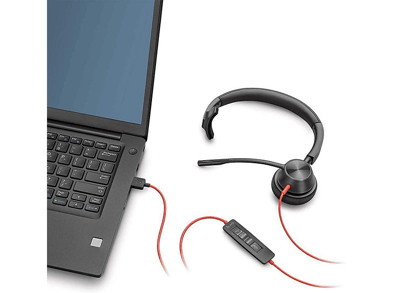 Auriculares  - 213929-01 POLY, Circumaurales, Negro — foto 3