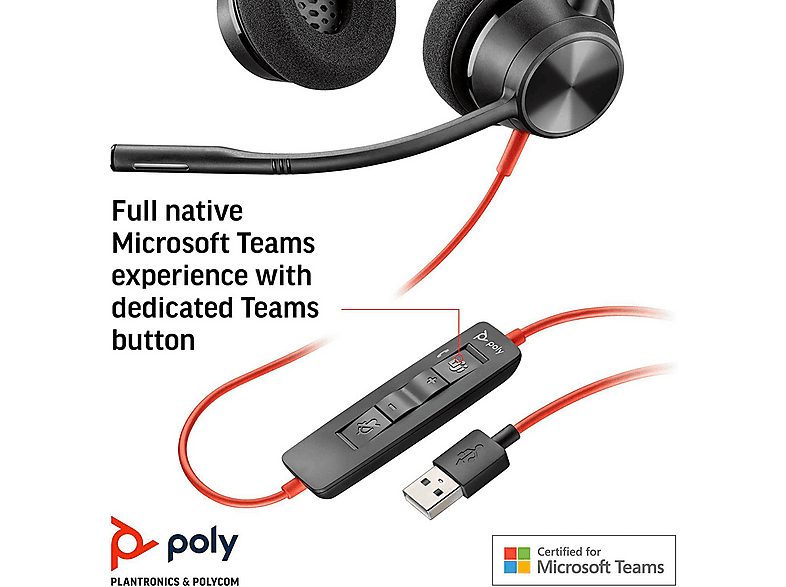 Auriculares  - 213929-01 POLY, Circumaurales, Negro — foto 8