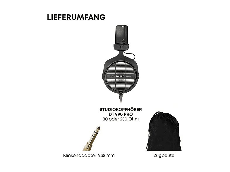 Auriculares con cable  - DT 990 PRO BEYERDYNAMIC, Circumaurales, Negro — foto 7