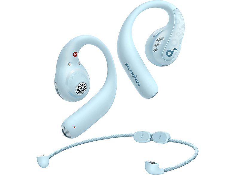 SOUNDCORE BY ANKER Auriculares conducción de aire  - AeroFit Pro SOUNDCORE BY ANKER, Control remoto, Bluetooth, Color aguamarina