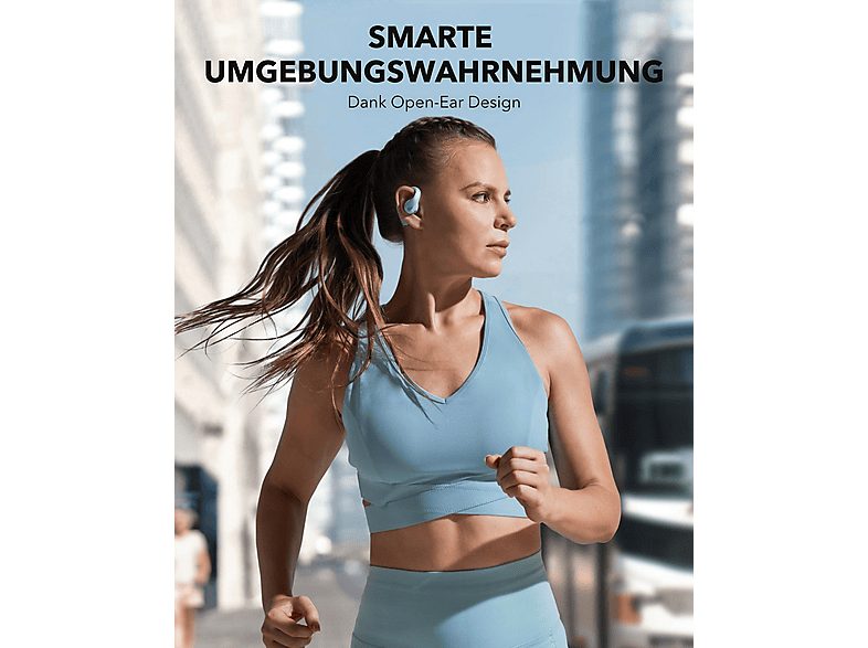 Auriculares conducción de aire  - AeroFit Pro SOUNDCORE BY ANKER, Control remoto, Bluetooth, Color aguamarina — foto 6