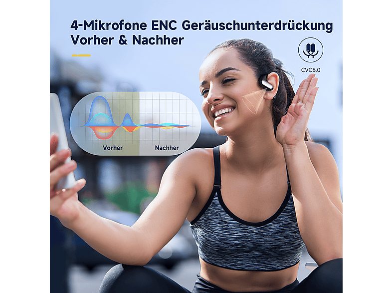 Auriculares conducción de aire  - Air Conduction Pro OPENROCK, Control remoto, Bluetooth, Negro — foto 9