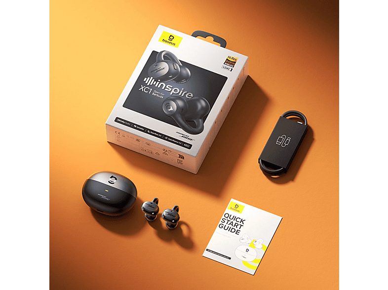 Auriculares conducción de aire - Baseus Inspire XC1 Sound By Bose, 40 h de autonomía, Cancelación de ruido, Sonido inmersivo Dolby Spatial, Negro — foto 8