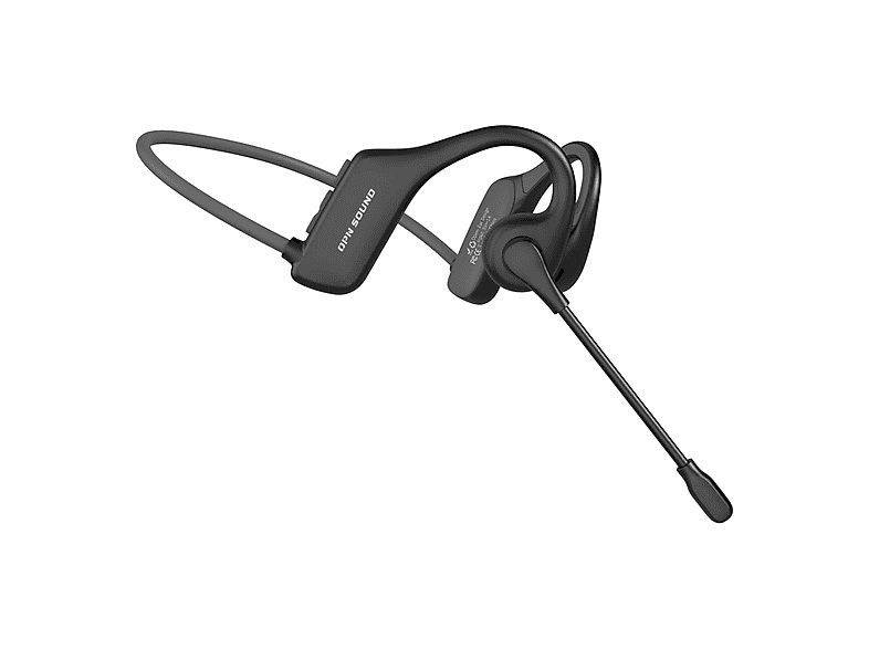 OPNSOUND Auriculares conducción ósea  - CHAT+ OPNSOUND, Supraaurales, Bluetooth, Negro
