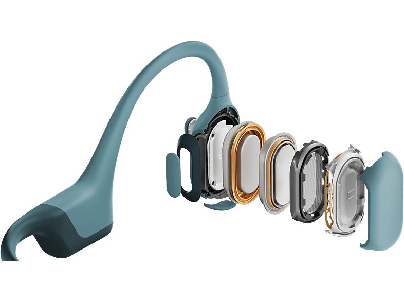 Auriculares conducción ósea  - OpenRun Pro SHOKZ, Control remoto, Bluetooth, Blue — foto 4