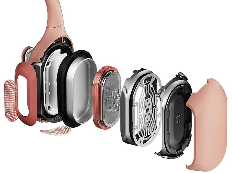 Auriculares conducción ósea  - OpenRun Pro SHOKZ, Control remoto, Bluetooth, Pink — foto 3