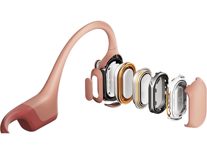 Auriculares conducción ósea  - OpenRun Pro SHOKZ, Control remoto, Bluetooth, Pink — foto 4