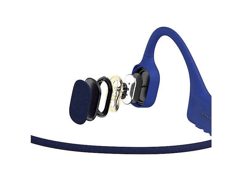 Auriculares conducción ósea  - OpenSwim SHOKZ, Banda para el cuello, Bluetooth, Azul — foto 4