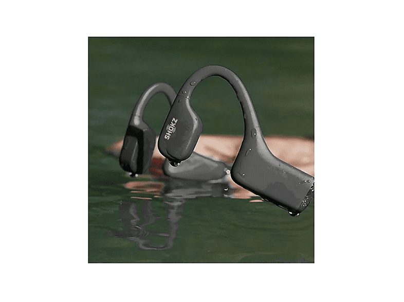 Auriculares conducción ósea  - OpenSwim SHOKZ, Control remoto, Bluetooth, Negro — foto 4