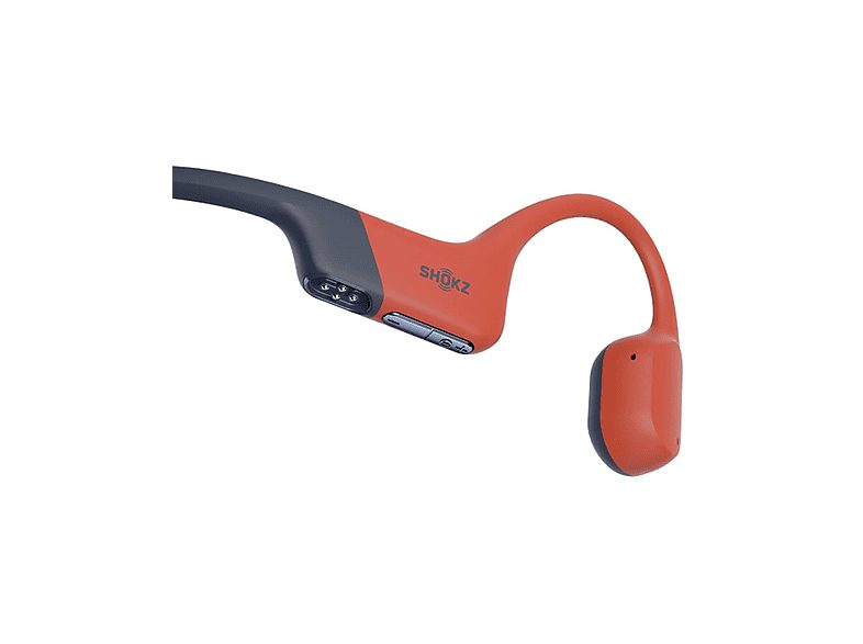 Auriculares conducción ósea - Shokz OpenSwim Pro, Banda para el cuello, Bluetooth/MP3, Carga por USB-C, IP68, Rojo — foto 2