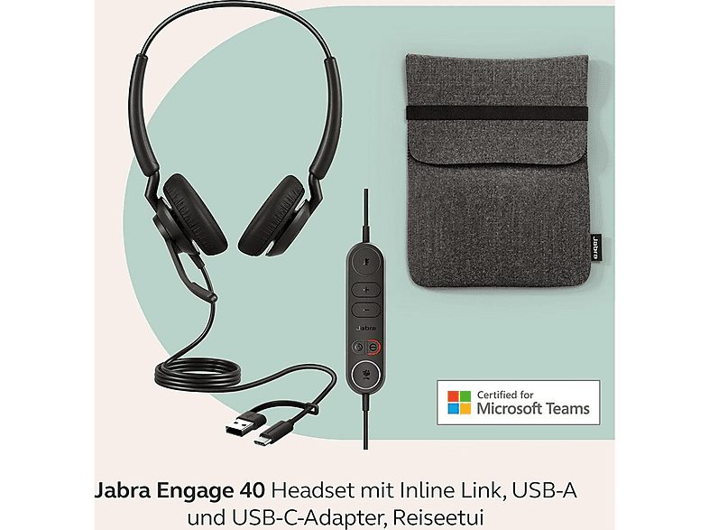 Auriculares de diadema con cable  - 4099-410-279 JABRA, Circumaurales, Negro — foto 5