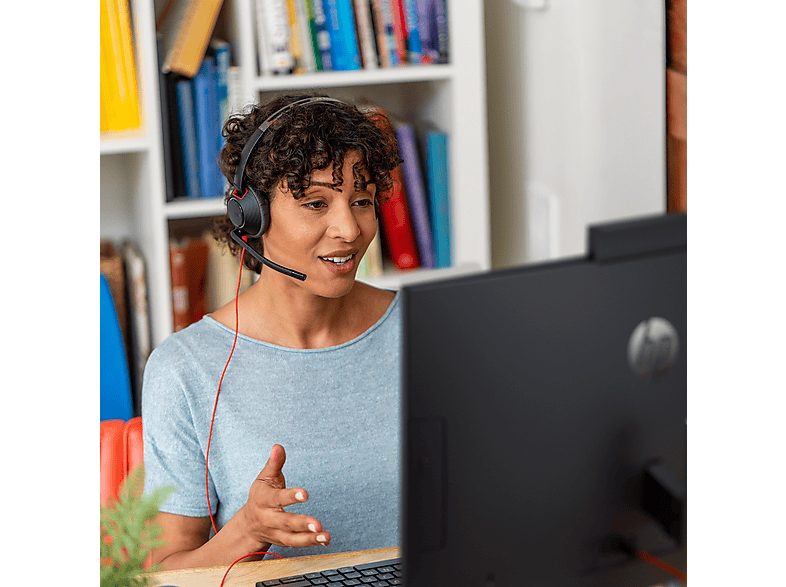 Auriculares de diadema con cable  - Blackwire 5220 Stereo USB-A Headset (Bulk) POLY, Circumaurales, Negro — foto 2