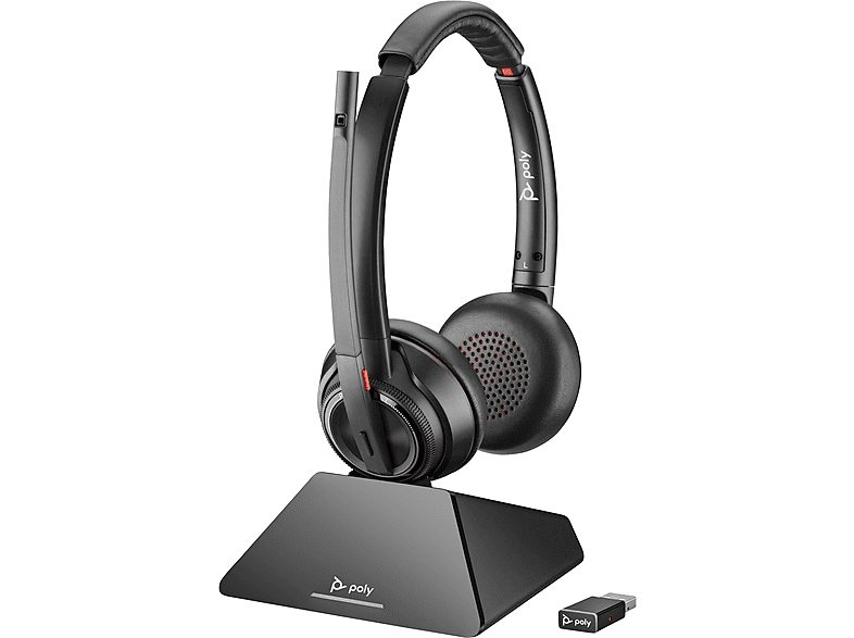 POLY Auriculares de oficina  - 209214-02 POLY, Circumaurales, Bluetooth, Negro