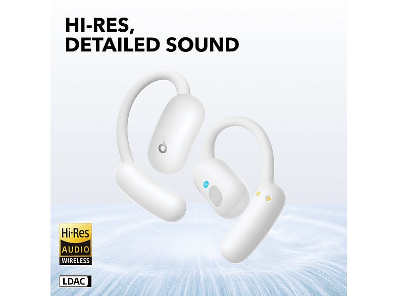 Auriculares deportivos  - AeroFit 2 SOUNDCORE BY ANKER, Control remoto, Bluetooth, Blanco — foto 5