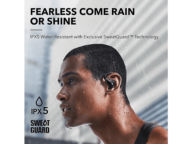 Auriculares deportivos  - AeroFit Pro SOUNDCORE BY ANKER, Control remoto, Bluetooth, Negro — foto 4