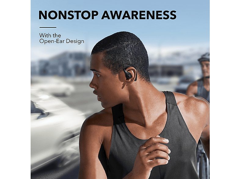 Auriculares deportivos  - AeroFit Pro SOUNDCORE BY ANKER, Control remoto, Bluetooth, Negro — foto 6