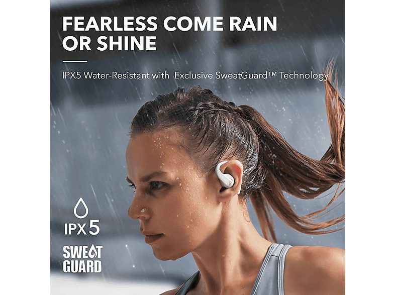 Auriculares deportivos  - AeroFit Pro SOUNDCORE BY ANKER, Intraurales, Bluetooth, Blanco — foto 5