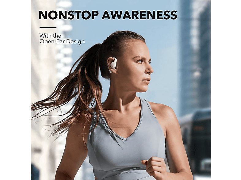 Auriculares deportivos  - AeroFit Pro SOUNDCORE BY ANKER, Intraurales, Bluetooth, Blanco — foto 6