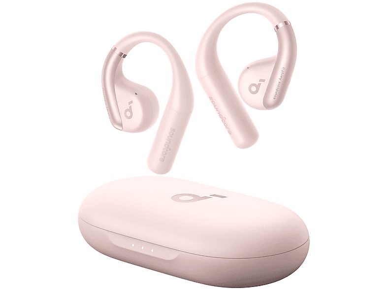 SOUNDCORE BY ANKER Auriculares deportivos  - AeroFit SOUNDCORE BY ANKER, Control remoto, Bluetooth, Rosa claro