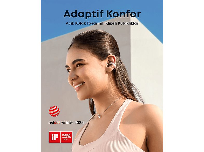 Auriculares deportivos  - Soundcore AeroClip pink ANKER, Intraurales, Bluetooth, Rosa — foto 2