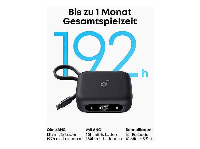 Auriculares deportivos  - soundcore P41i - Black (MFI) SOUNDCORE BY ANKER, Intraurales, Bluetooth, Negro — foto 6