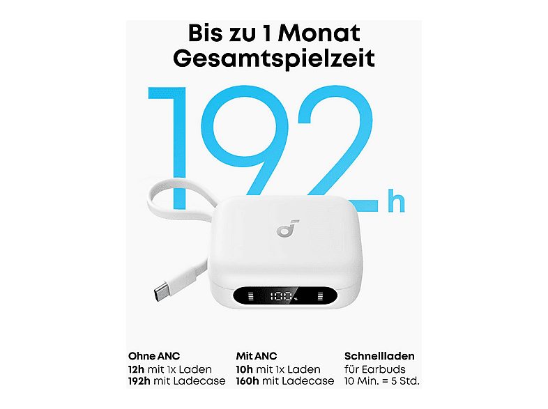 Auriculares deportivos  - soundcore P41i - White (MFI) SOUNDCORE BY ANKER, Intraurales, Bluetooth, Blanco — foto 6