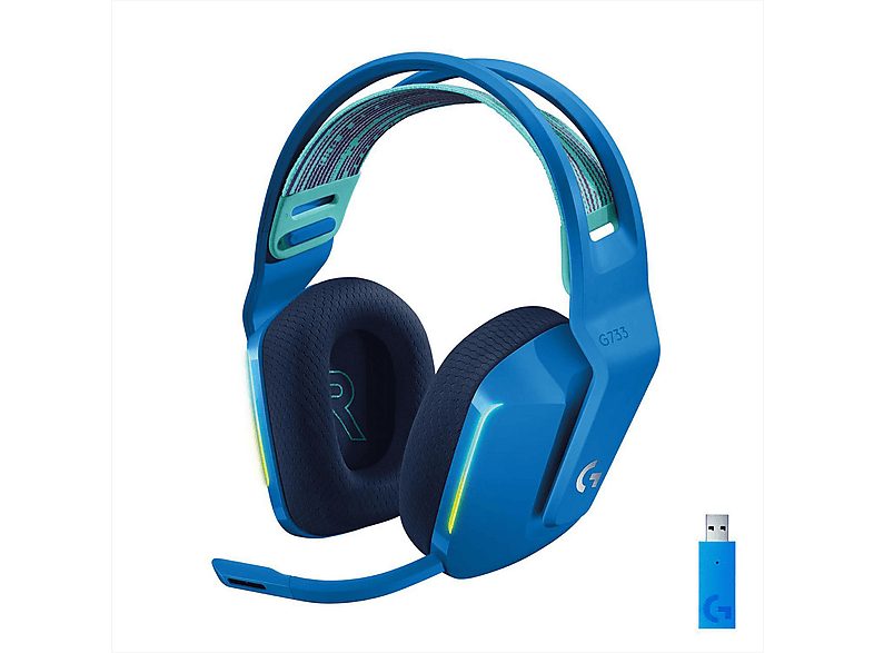 Auriculares Gaming  - 981-000943 LOGITECH, Circumaurales, Bluetooth, Azul