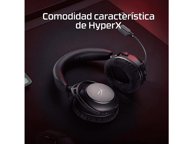 Auriculares gaming - HyperX Cloud Alpha 2, Inalámbricos, batería 250h, PC/Consolas, Micrófono, Sonido Hi-Fi, Negro — foto 13