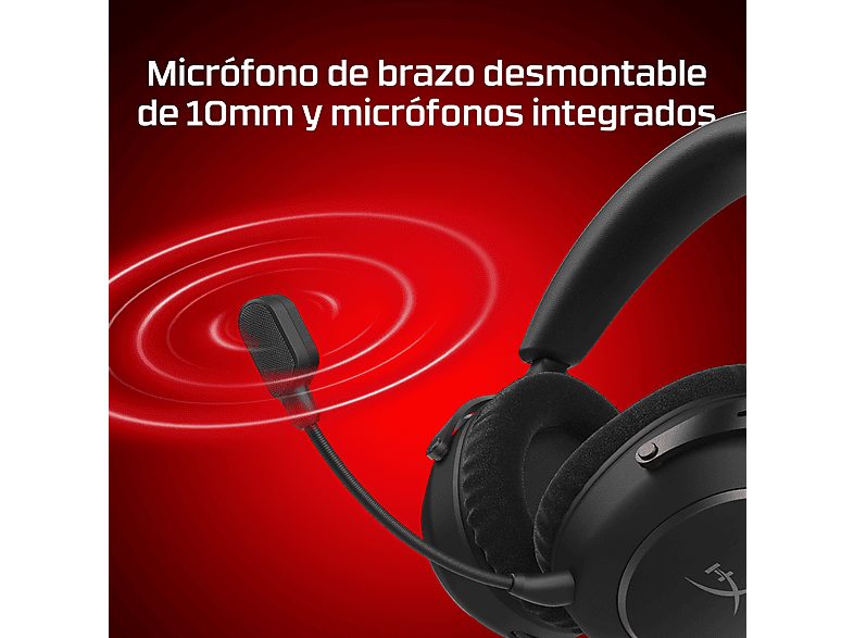 Auriculares gaming - HyperX Cloud Alpha 2, Inalámbricos, batería 250h, PC/Consolas, Micrófono, Sonido Hi-Fi, Negro — foto 5