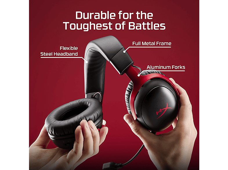 Auriculares gaming  - HyperX Cloud III S Wireless White Gaming Headset HYPERX, Circumaurales, Bluetooth, Blanco — foto 5