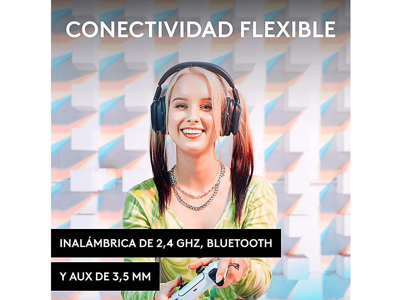 Auriculares gaming - Logitech G Astro A30, Bluetooth, 27h de batería, Micrófono desmontable, Compatible con Playstation 4 y 5, PC/Móvil, Azul — foto 3