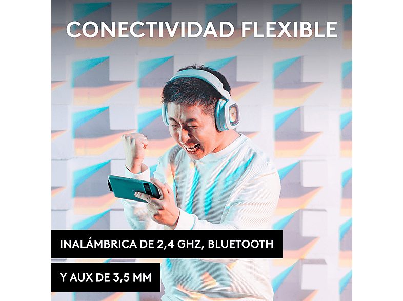 Auriculares gaming - Logitech G Astro A30, Bluetooth, 27h de batería, Micrófono desmontable, Compatible con Playstation 4 y 5, PC/Móvil, Blanco — foto 3