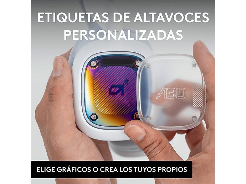 Auriculares gaming - Logitech G Astro A30, Bluetooth, 27h de batería, Micrófono desmontable, Compatible con Playstation 4 y 5, PC/Móvil, Blanco — foto 8