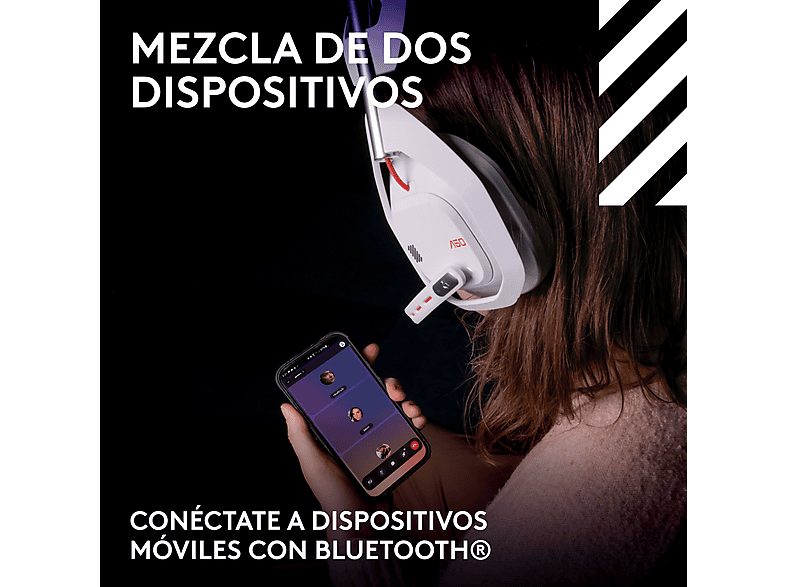 Auriculares gaming - Logitech G ASTRO A50 Gen 5 + Estación base PlaySync Audio, Inalámbrico, Micrófono 48kHz, PC-PS-Nintendo-Xbox, Lightspeed, Blanco — foto 7