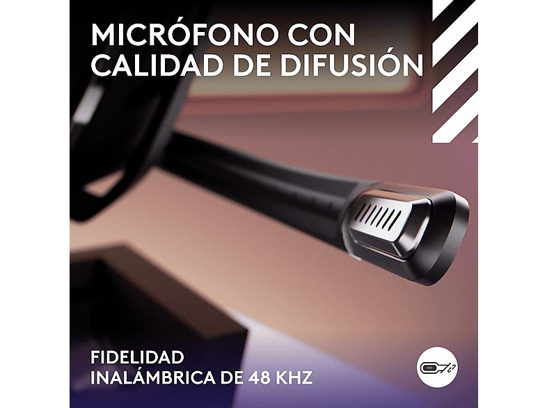Auriculares gaming - Logitech G ASTRO A50 Gen 5 + Estación base PlaySync Audio, Inalámbrico, Micrófono 48kHz, PC-PS-Nintendo-Xbox, Lightspeed, Negro — foto 5
