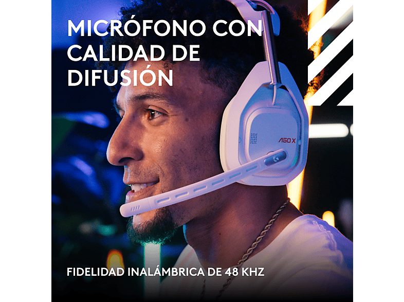 Auriculares gaming - Logitech G ASTRO A50 X, Estación base, Multidispositivo, HDMI 4K, Lightspeed, Micrófono, PC/Mac/PS/Xbox, Bluetooth, Blanco — foto 7