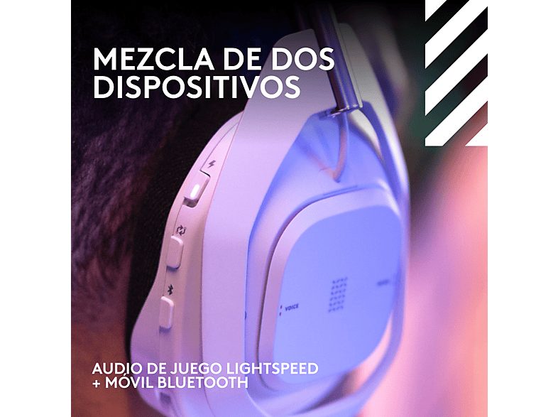 Auriculares gaming - Logitech G ASTRO A50 X, Estación base, Multidispositivo, HDMI 4K, Lightspeed, Micrófono, PC/Mac/PS/Xbox, Bluetooth, Blanco — foto 8