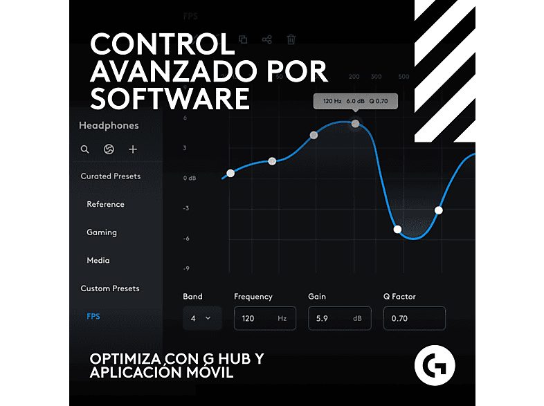 Auriculares gaming - Logitech G ASTRO A50 X, Estación base, Multidispositivo, HDMI 4K, Lightspeed, Micrófono, PC/Mac/PS/Xbox, Bluetooth, Blanco — foto 9